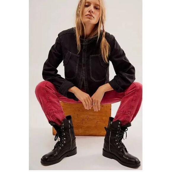 Free People We The Free Jesse Lace Up Boots 36